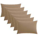 Cushion with Pillow HEERLEN 6 pcs Taupe Polyester