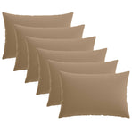 Cushion with Pillow HEERLEN 6 pcs Taupe Polyester