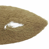 Cushion with Pillow HEERLEN 2 pcs Light Grey PV Fleece - 45-Degree Angle