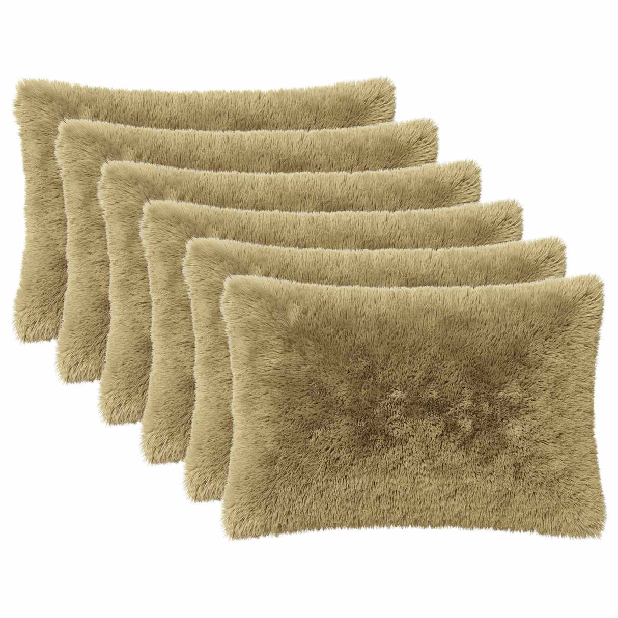 Cushion with Pillow HEERLEN 2 pcs Light Grey PV Fleece