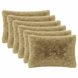 Cushion with Pillow HEERLEN 2 pcs Light Grey PV Fleece