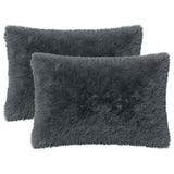 Cushion with Pillow HEERLEN 2 pcs Anthracite PV Fleece