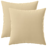 Cushion with Pillow HEERLEN 2 pcs Beige Polyester - Front View