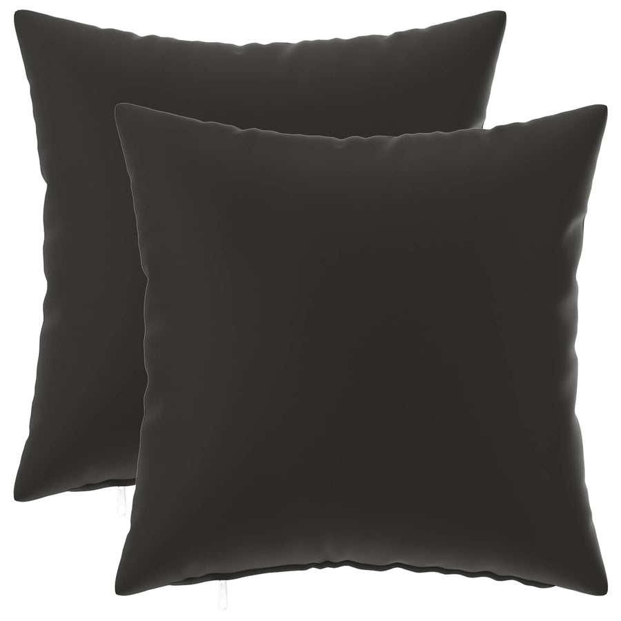 Cushion with Pillow HEERLEN 2 pcs Black Polyester