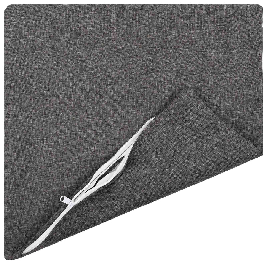 Cushion with Pillow HEERLEN 6 pcs Light Grey Fabric