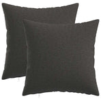 Cushion with Pillow HEERLEN 2 pcs Dark Grey Fabric