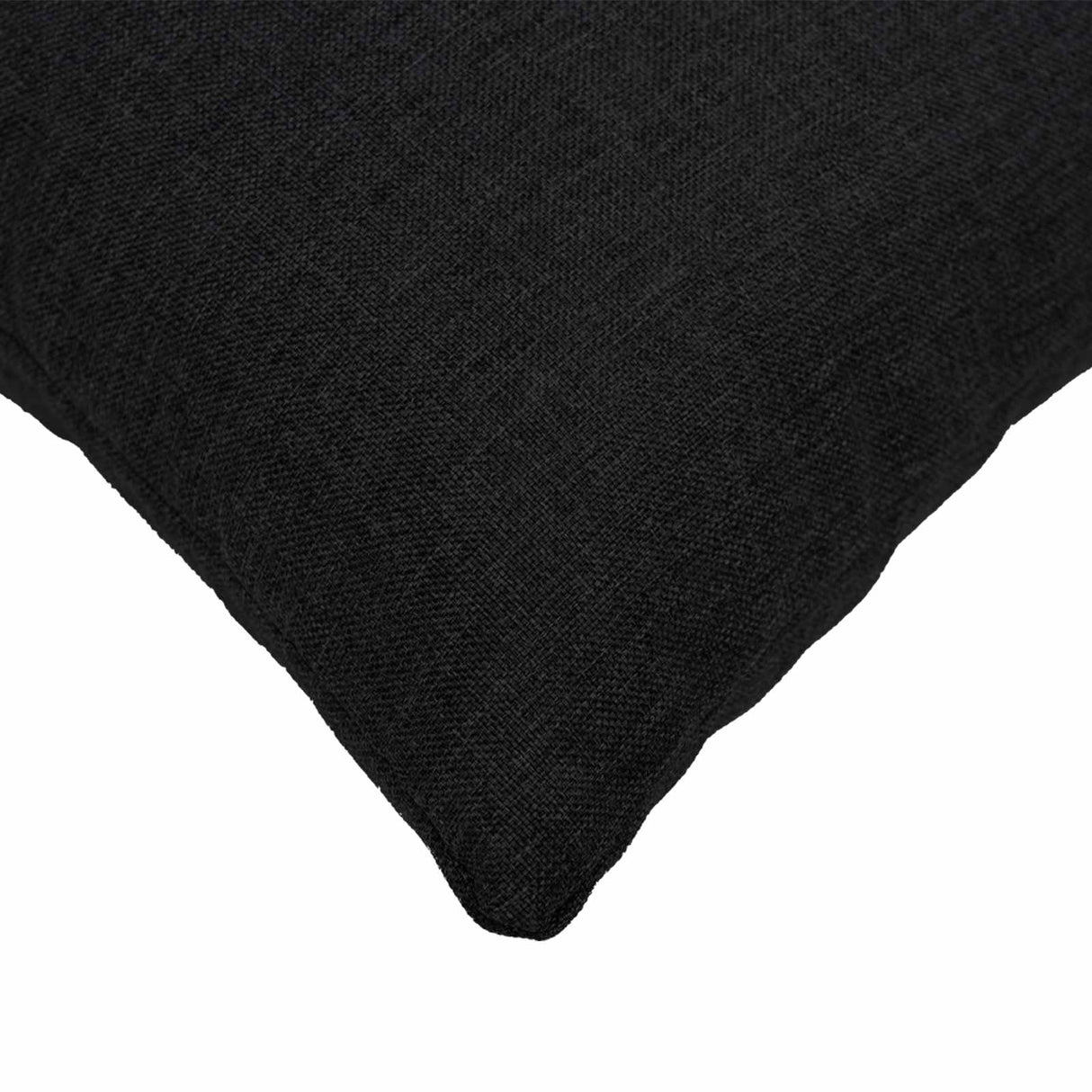 Cushion with Pillow HEERLEN 2 pcs Black Fabric