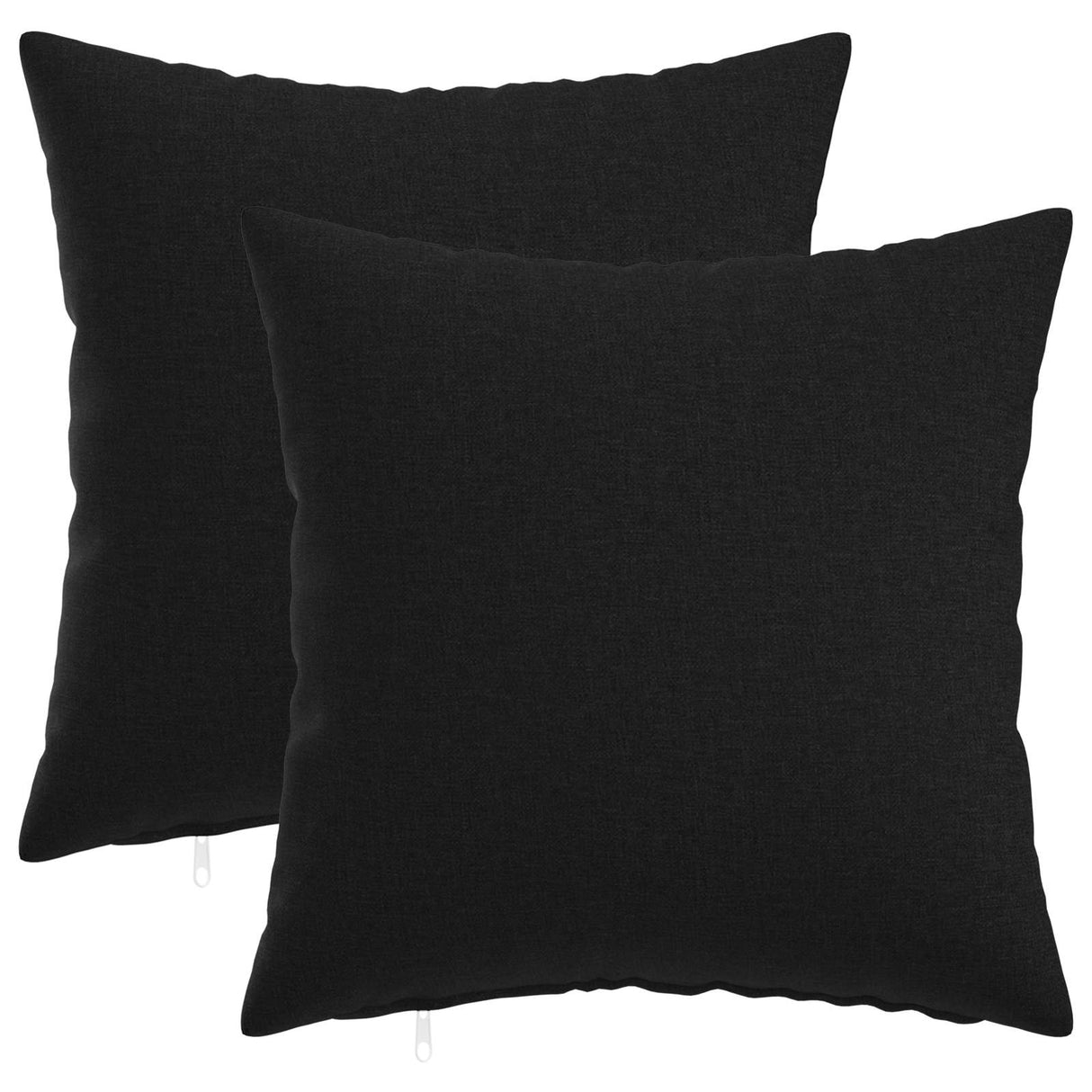 Cushion with Pillow HEERLEN 2 pcs Black Fabric