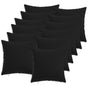Cushion with Pillow HEERLEN 12 pcs Black Fabric
