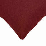 Cushion with Pillow HEERLEN 2 pcs Wine Red Fabric - 45-Degree Angle