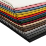 Cushion with Pillow HEERLEN 6 pcs Cream Fabric - Low Angle