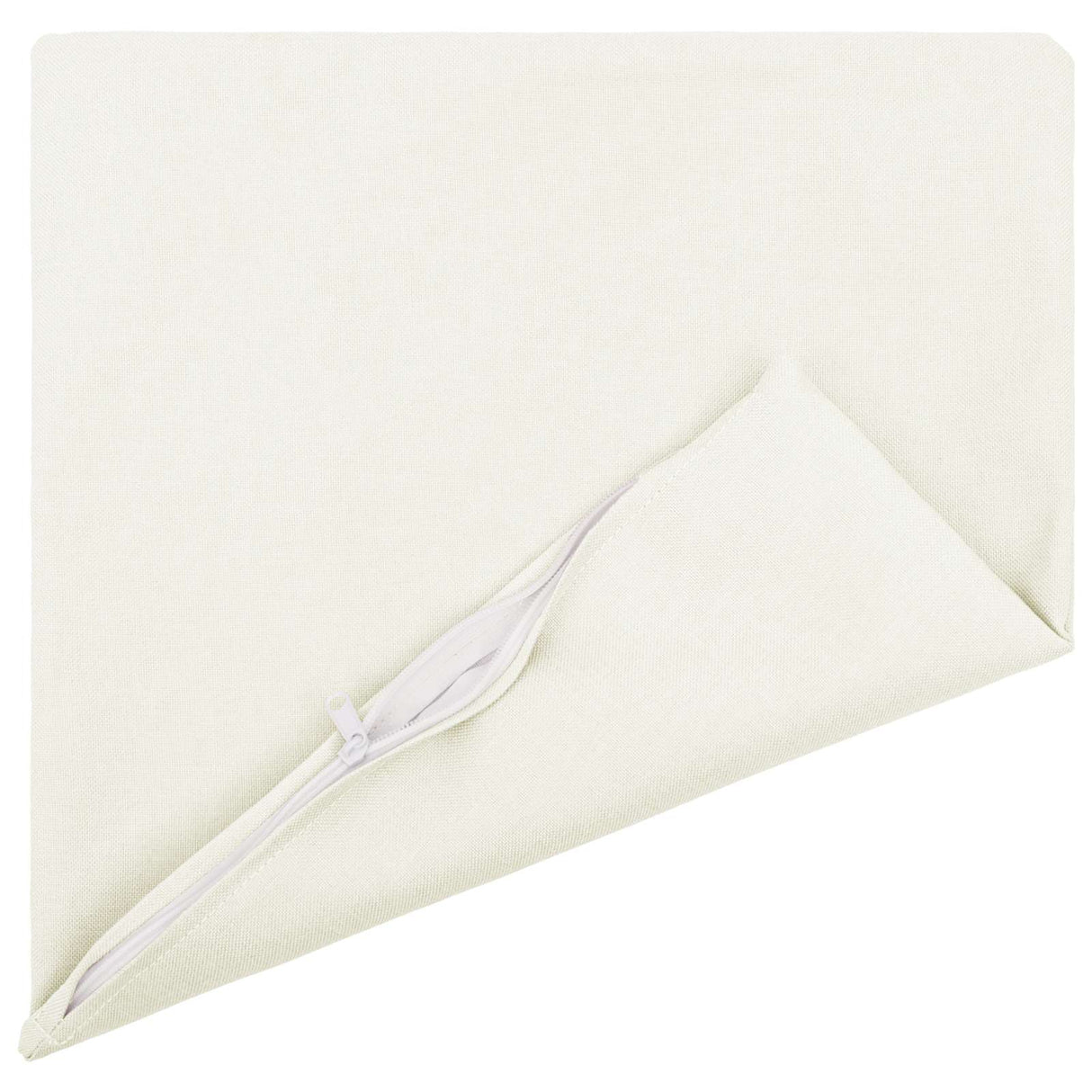 Cushion with Pillow HEERLEN 6 pcs White Fabric