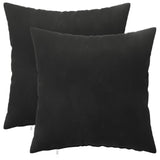 Cushion with Pillow HEERLEN 2 pcs Black Velvet