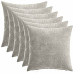 Throw Pillow 6 pcs HEERLEN Light Grey 40 x 40 cm