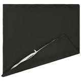 Cushion with Pillow HEERLEN 6 pcs Black Polyester - Side View