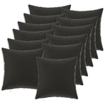 Cushion with Pillow HEERLEN 12 pcs Black Polyester