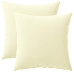 Cushion with Pillow HEERLEN 2 pcs Cream Polyester