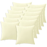 Cushion with Pillow HEERLEN 12 pcs Cream Polyester - Front View