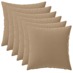 Cushion with Pillow HEERLEN 6 pcs Taupe Polyester