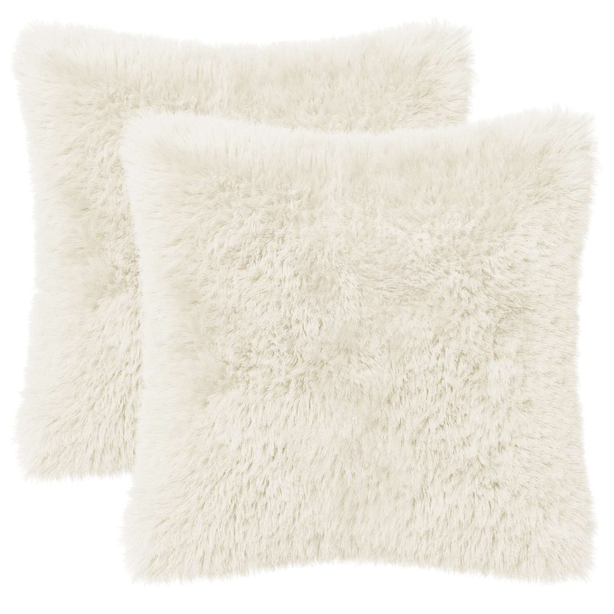 Cushion with Pillow HEERLEN 2 pcs White PV Fleece