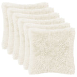 Cushion with Pillow HEERLEN 6 pcs White PV Fleece