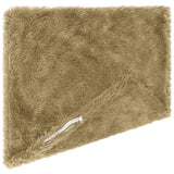 Cushion with Pillow HEERLEN 2 pcs Light Grey PV Fleece