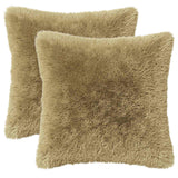Cushion with Pillow HEERLEN 2 pcs Light Grey PV Fleece