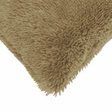 Cushion with Pillow HEERLEN 6 pcs Light Grey PV Fleece - Top-Down View