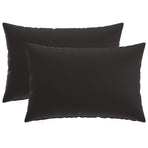 Cushion with Pillow HEERLEN 2 pcs Black Polyester