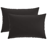 Cushion with Pillow HEERLEN 2 pcs Black Polyester