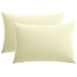 Cushion with Pillow HEERLEN 2 pcs Cream Polyester - Front View