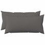 Cushion with Pillow HEERLEN 2 pcs Light Grey Fabric