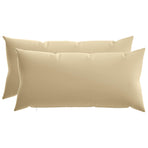 Cushion with Pillow HEERLEN 2 pcs Beige Polyester