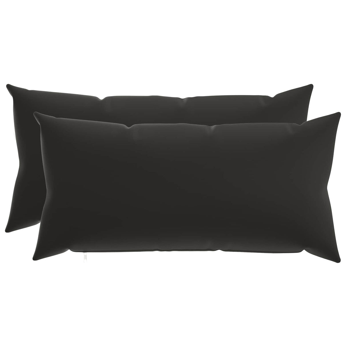 Cushion with Pillow HEERLEN 2 pcs Black Polyester