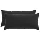 Cushion with Pillow HEERLEN 2 pcs Black Polyester