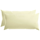 Cushion with Pillow HEERLEN 2 pcs Cream Polyester - Front View