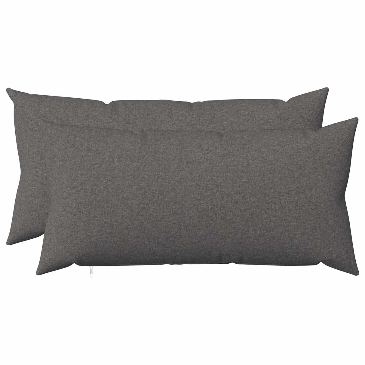 Cushion with Pillow HEERLEN 2 pcs Light Grey Fabric