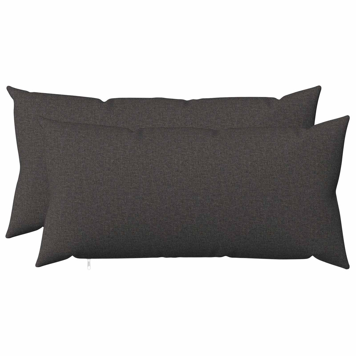 Cushion with Pillow HEERLEN 2 pcs Dark Grey Fabric