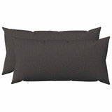 Cushion with Pillow HEERLEN 2 pcs Dark Grey Fabric