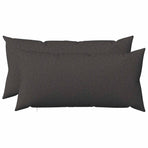 Cushion with Pillow HEERLEN 2 pcs Dark Grey Fabric