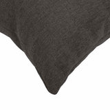 Cushion with Pillow HEERLEN 6 pcs Dark Grey Fabric