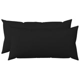 Cushion with Pillow HEERLEN 2 pcs Black Fabric