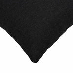 Cushion with Pillow HEERLEN 6 pcs Black Fabric