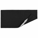 Cushion with Pillow HEERLEN 6 pcs Black Fabric - Side View