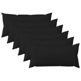 Cushion with Pillow HEERLEN 6 pcs Black Fabric