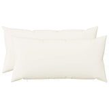Cushion with Pillow HEERLEN 2 pcs White Fabric