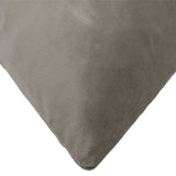 Cushion with Pillow HEERLEN 2 pcs Light Grey Velvet - 45-Degree Angle