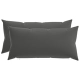 Cushion with Pillow HEERLEN 2 pcs Anthracite Polyester - Front View