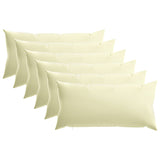Cushion with Pillow HEERLEN 6 pcs Cream Polyester