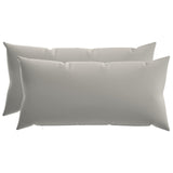 Cushion with Pillow HEERLEN 2 pcs Grey Polyester